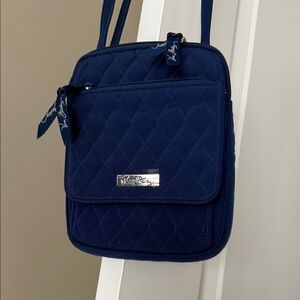 Vera Bradley New Navy Blue Quilted Crossbody Bag
